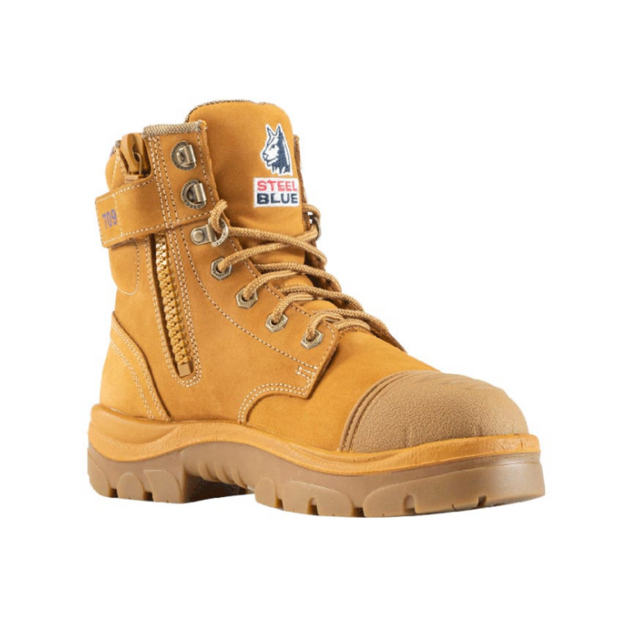 Ladies blue 2025 steel work boots