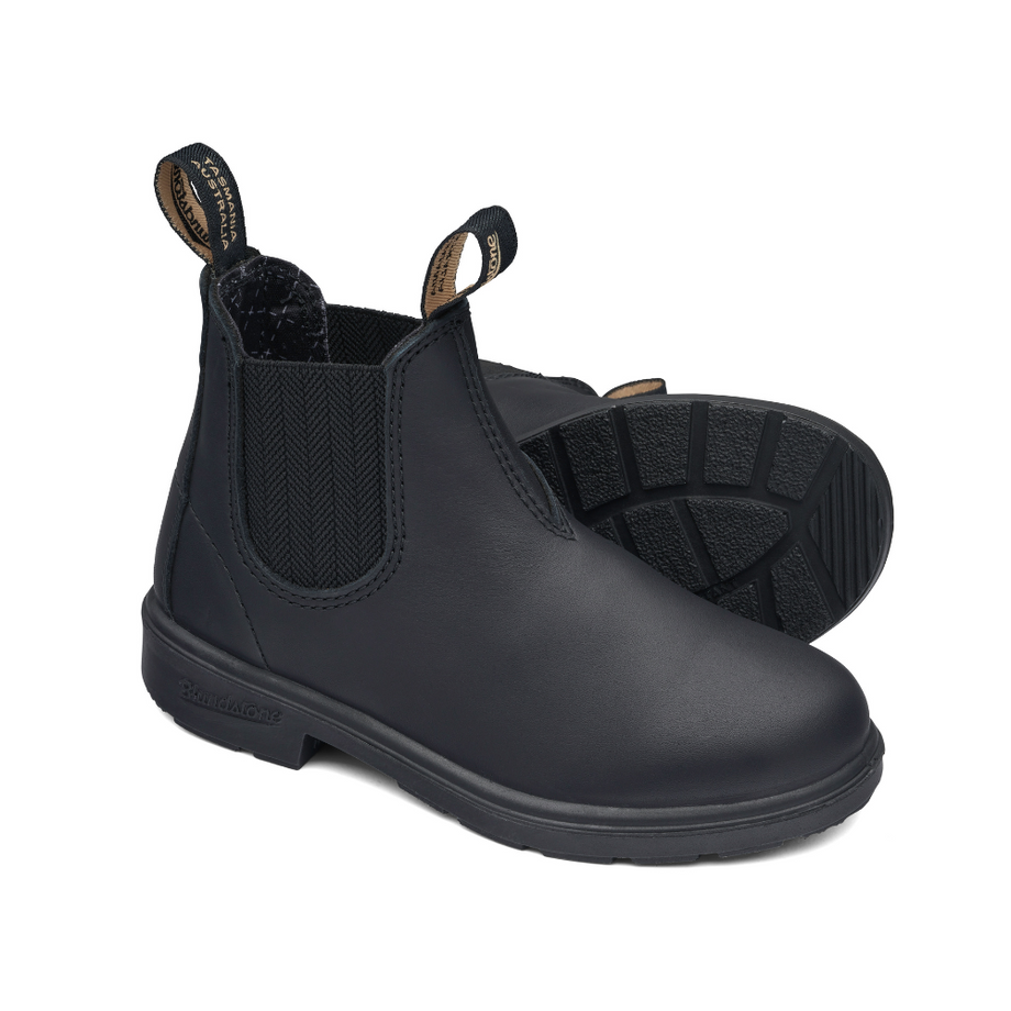 Blundstone Unisex 631 Kids Elastic Side Soft Toe Chelsea Boot Black Safety Wear