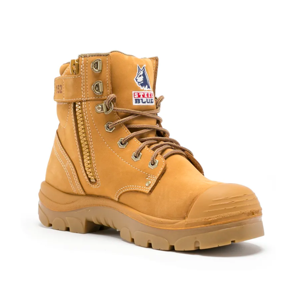 Steel Blue Argyle Zip Side, Bump Cap Safety Boot, 332152 – Safety Wear