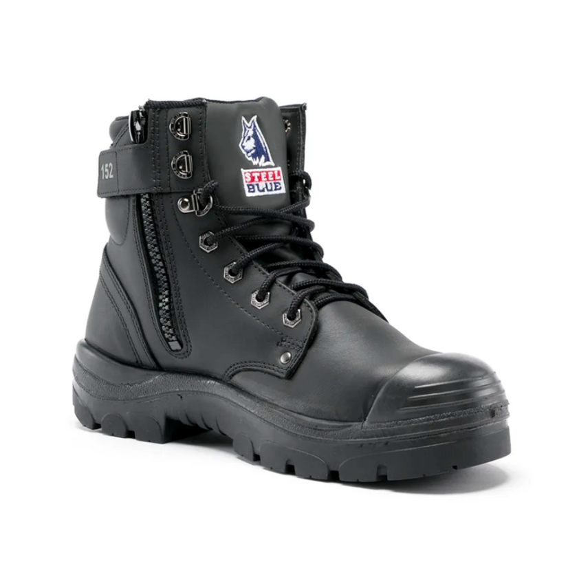 Steel Blue Argyle Zip Side, Bump Cap Safety Boot, 332152 – Safety Wear